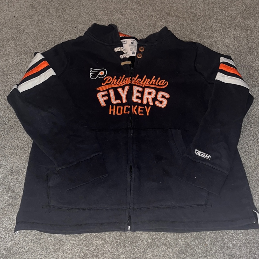 Vintage Philadelphia Flyers Zip Up Hoodie